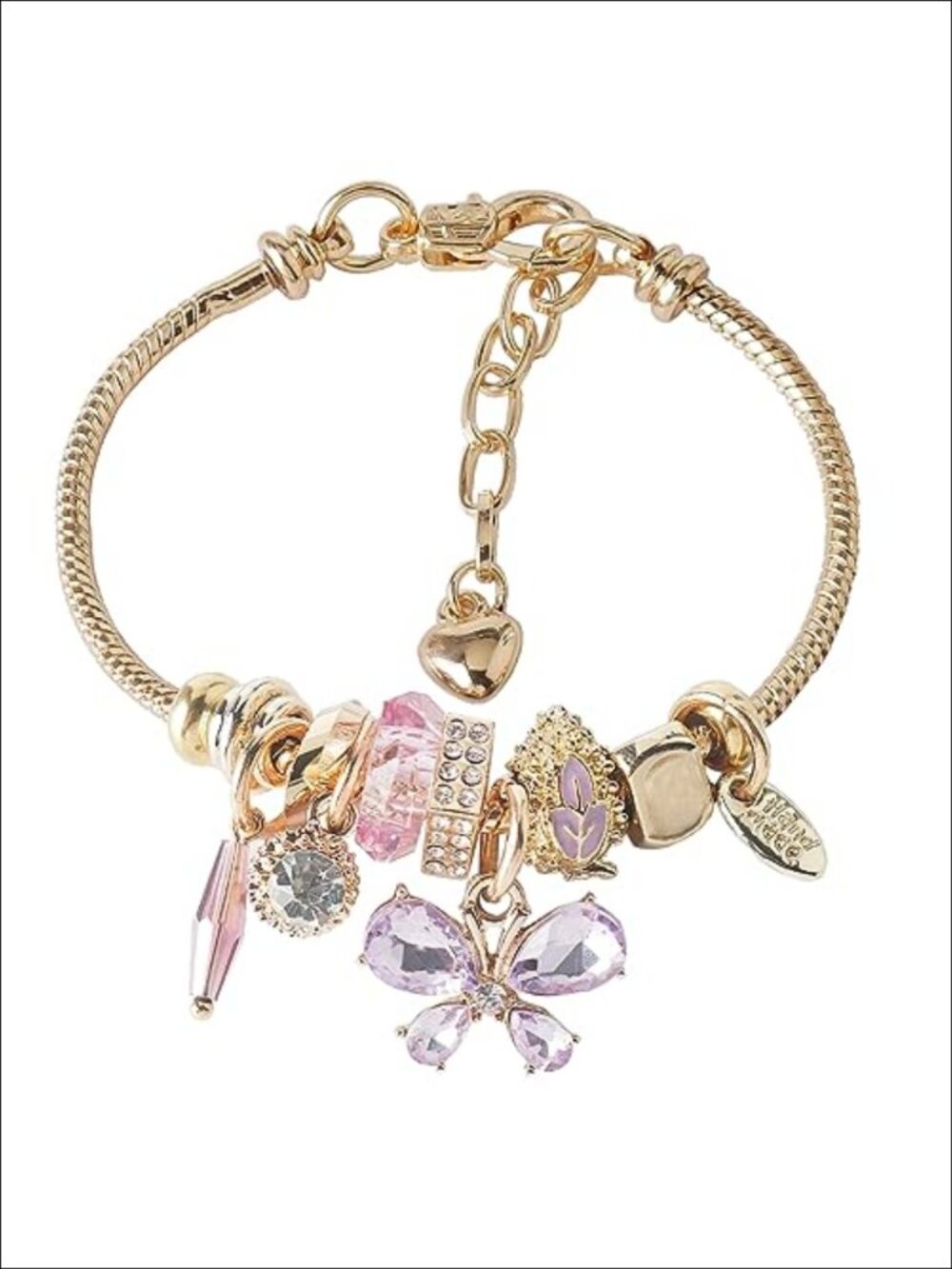 Adjustable Stainless Steel Charm Bracelet Gift Box
